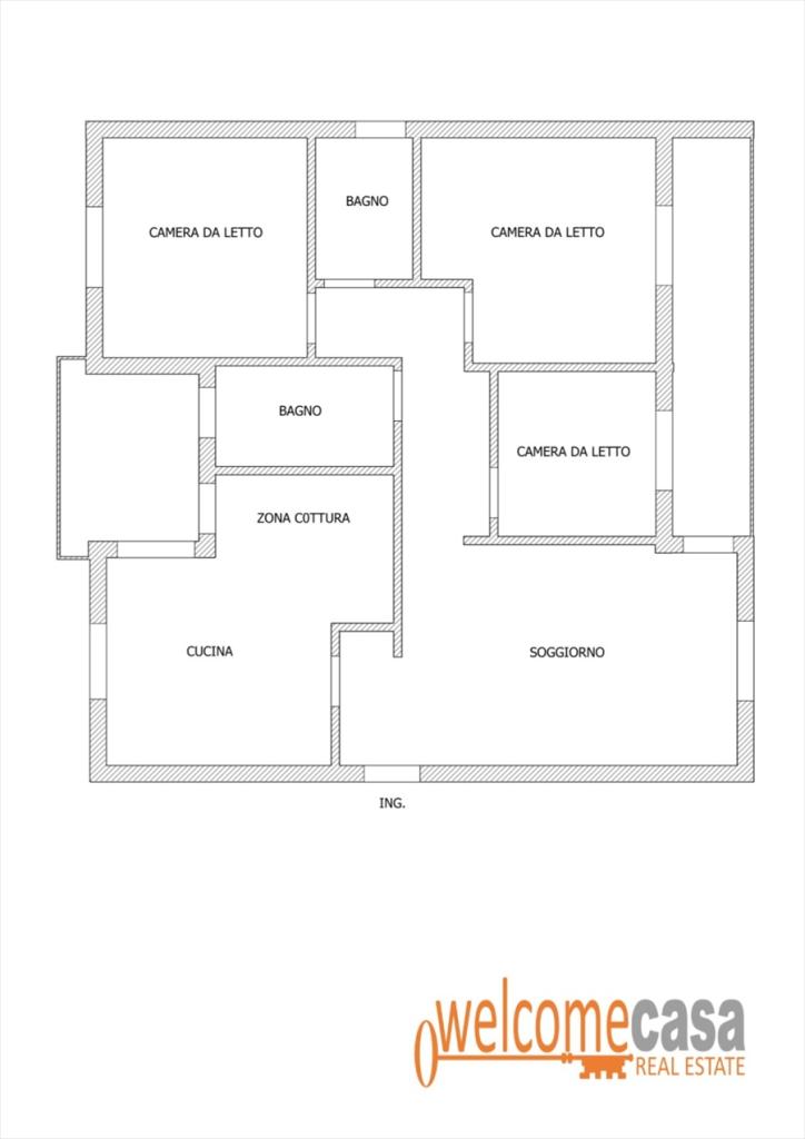 Appartamento VIA SANT´ANGELO Zona Sant´ Angelo quadrilocale 119mq