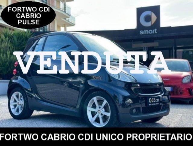 SMART ForTwo 800 CDI CABRIO PULSE UNICO PROPRIETARIO Diesel