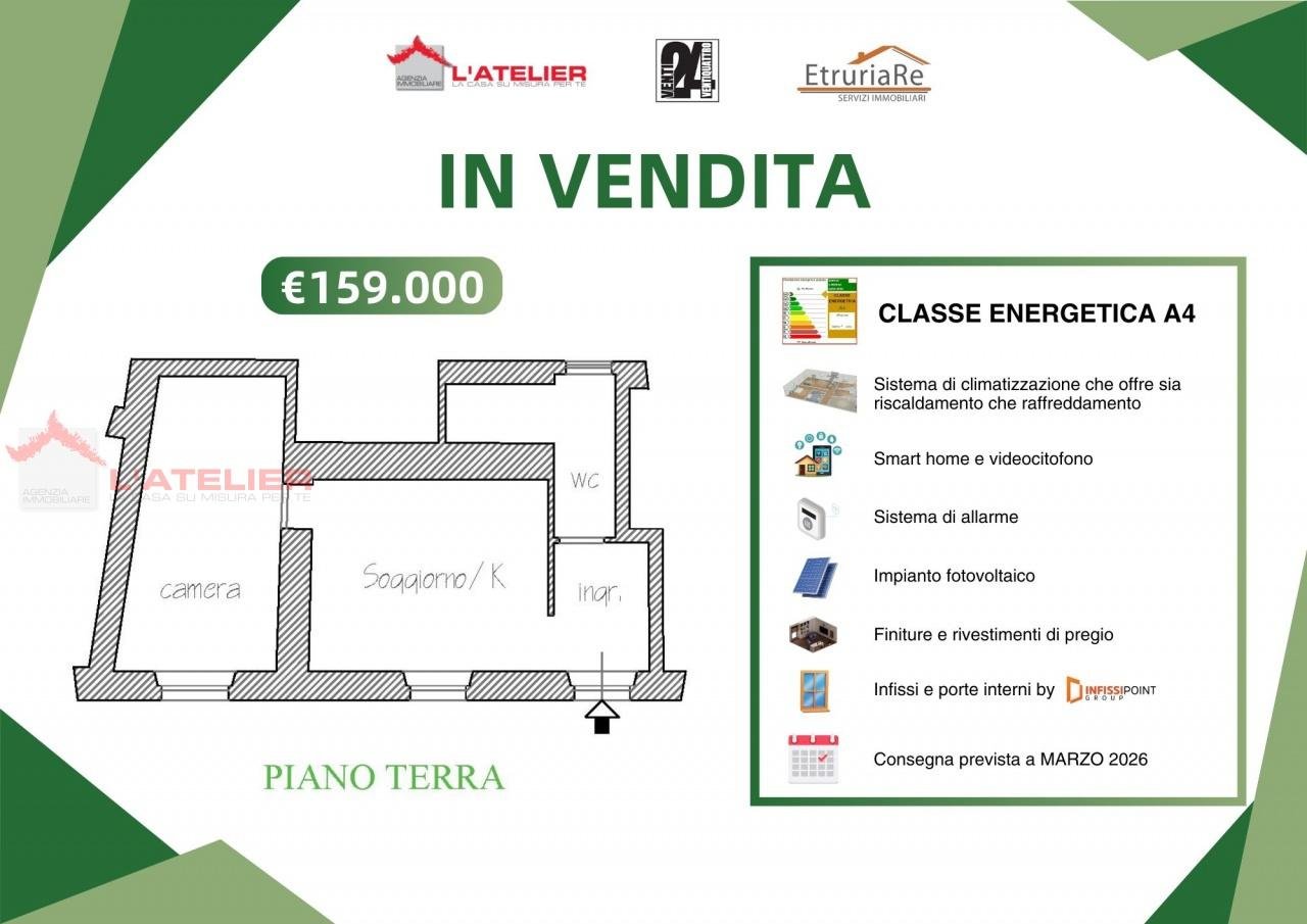 Verkauf Zwei zimmer, Arezzo foto