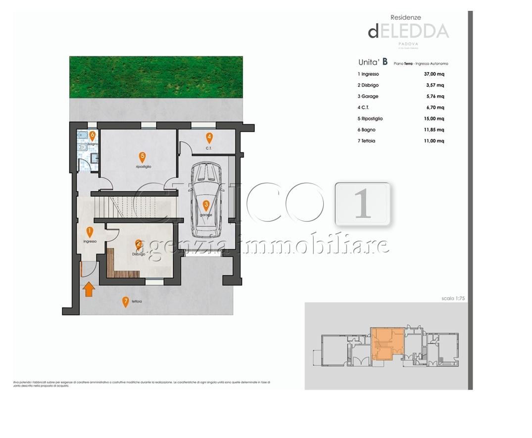 casa semindipendente in vendita a Padova in zona Guizza